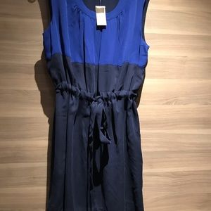 Banana Republic blue & black/drawstring dress